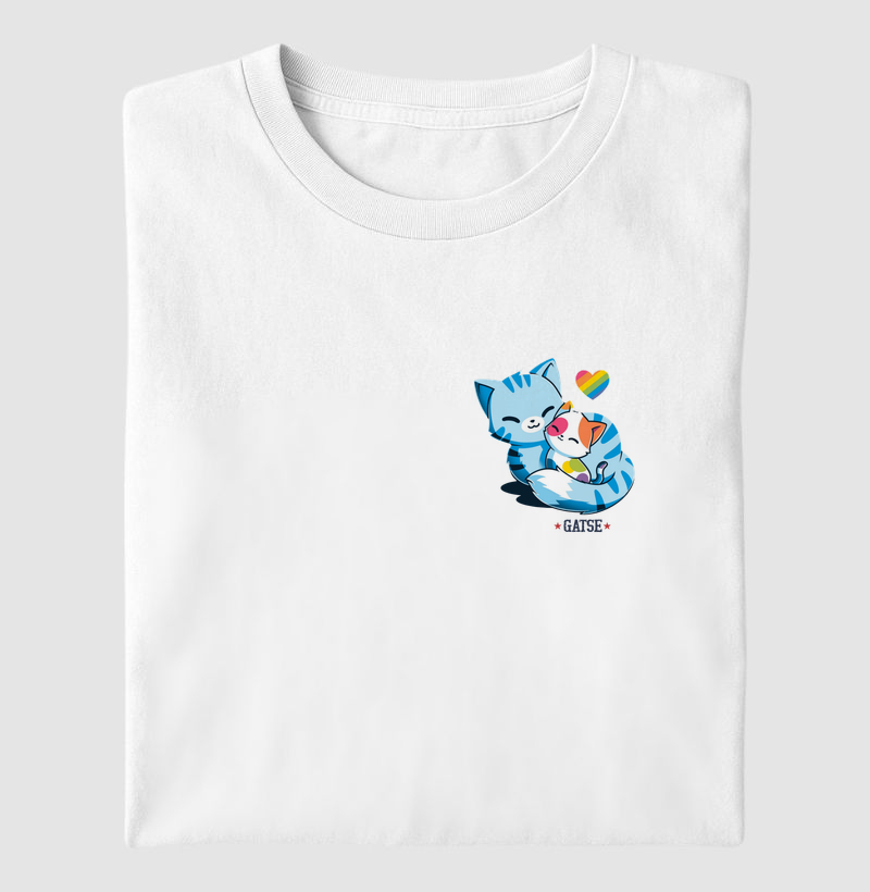 Gatinho Carinho Materno - Camiseta