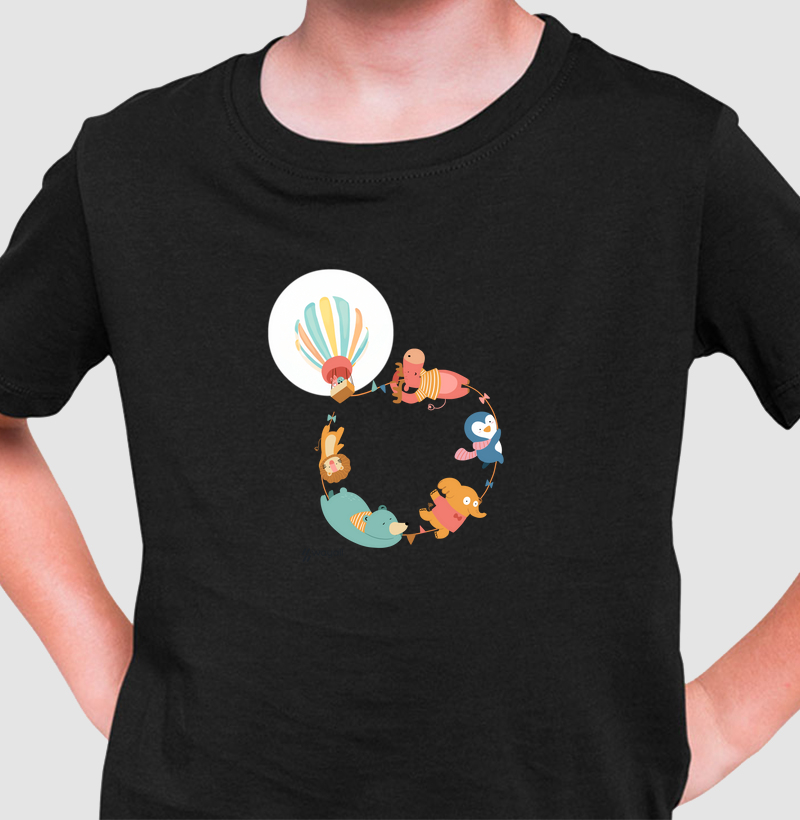 Camiseta Infantil - Amigos na Aventura
