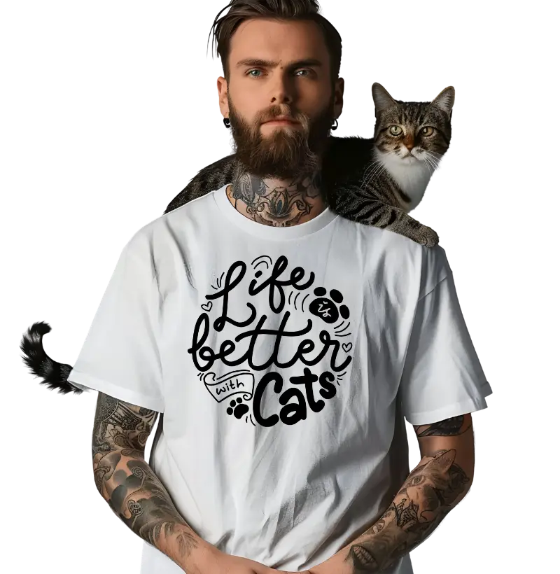 Life is better with Cats (A Vida é melhor com Gatos)