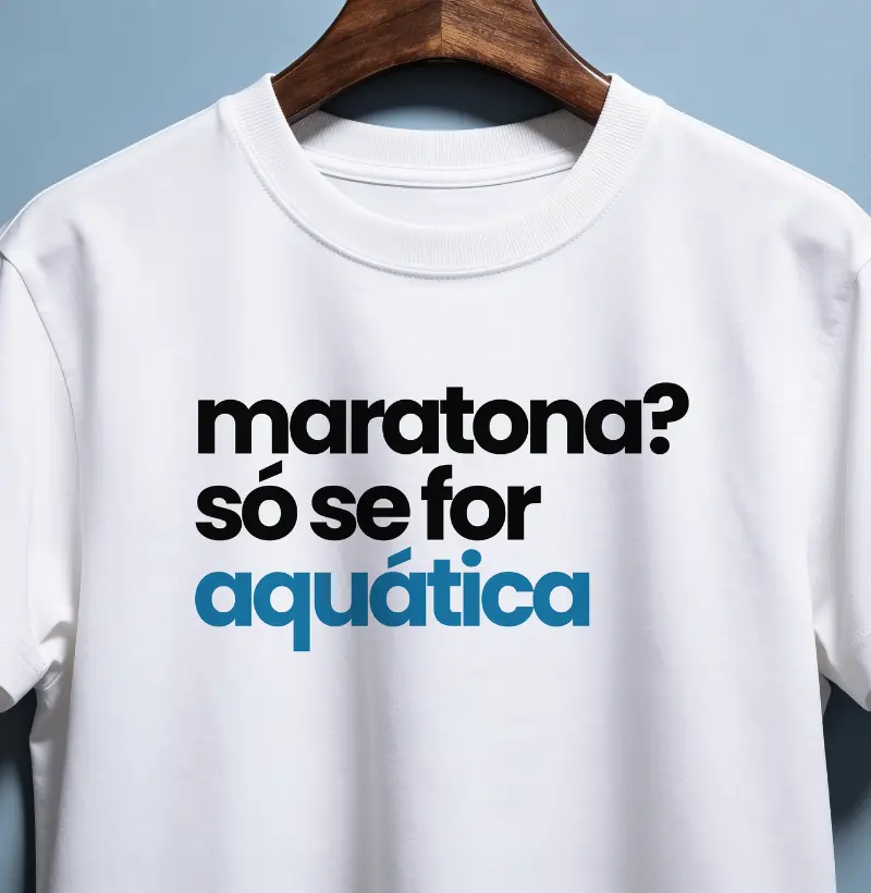 Maratona? Só se for aquática