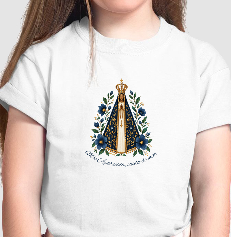 T-shirt Infantil - Mãe Aparecida - Camiseta Infantil