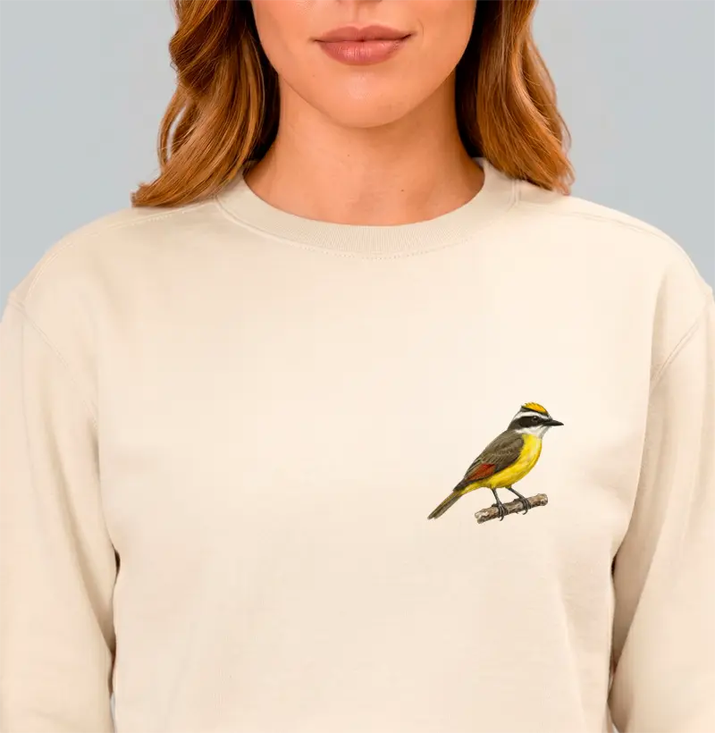 Mini Aves - Bentevizinho-de-asa-ferrugínea - Moletom