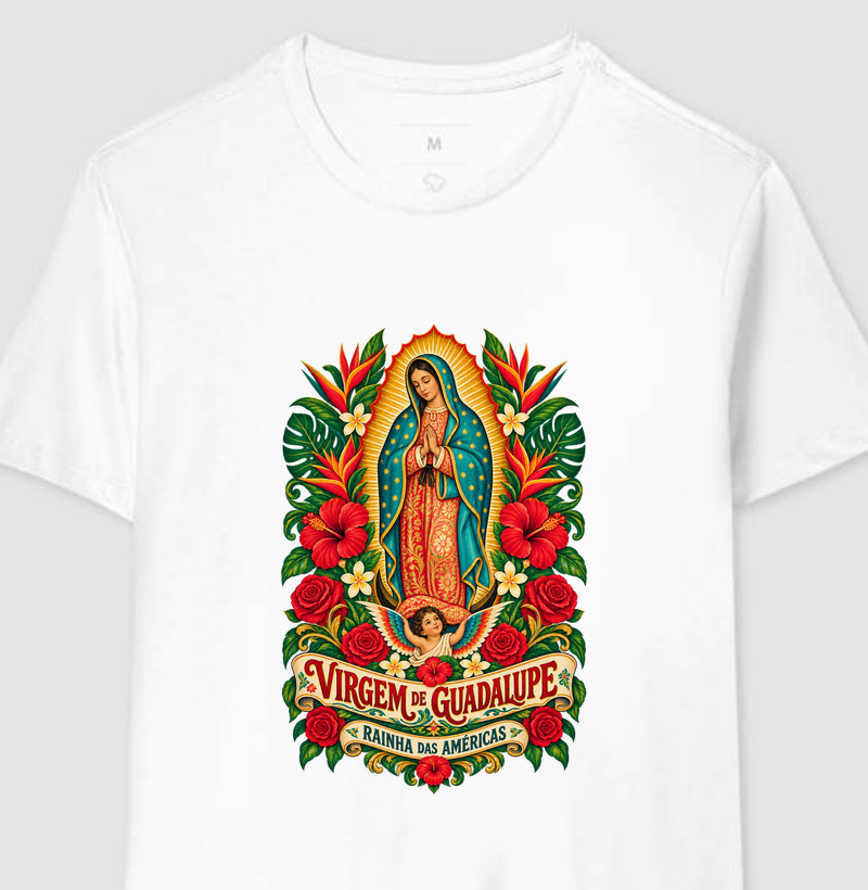 Virgem de Guadalupe — Rosas e Bromélias
