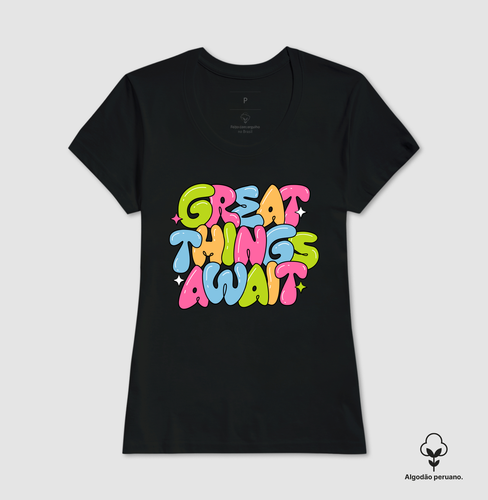 Camiseta Great Thing Await