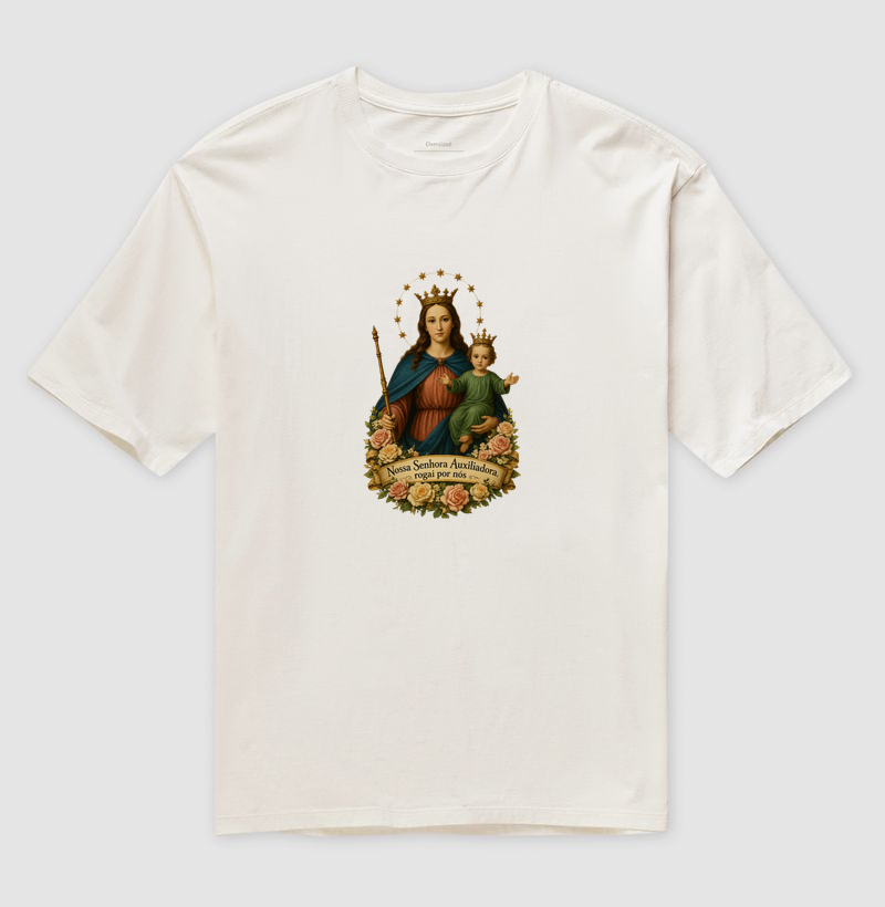 Camiseta Oversized Nossa Senhora Auxiliadora
