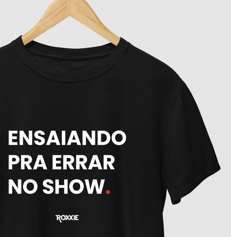 Ensaiando pra errar no show