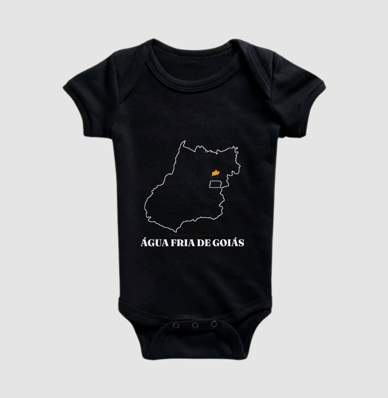 Água Fria de Goiás | Traço GO - Body Infantil
