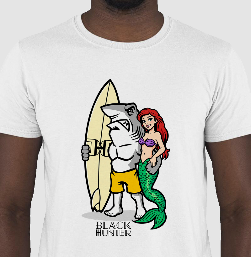 camiseta Stive e Cyrella black hunter