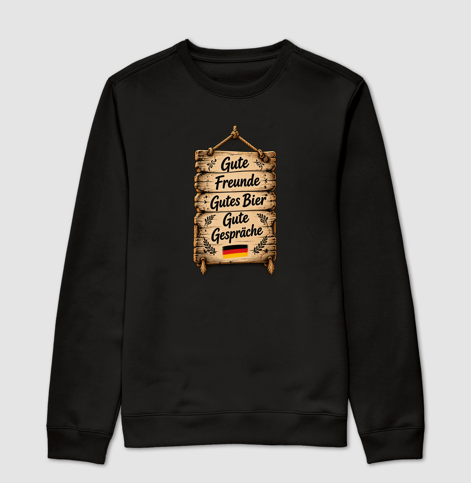 Gute Freunde, gutes Bier, gute Gespräche - Suéter Moletom