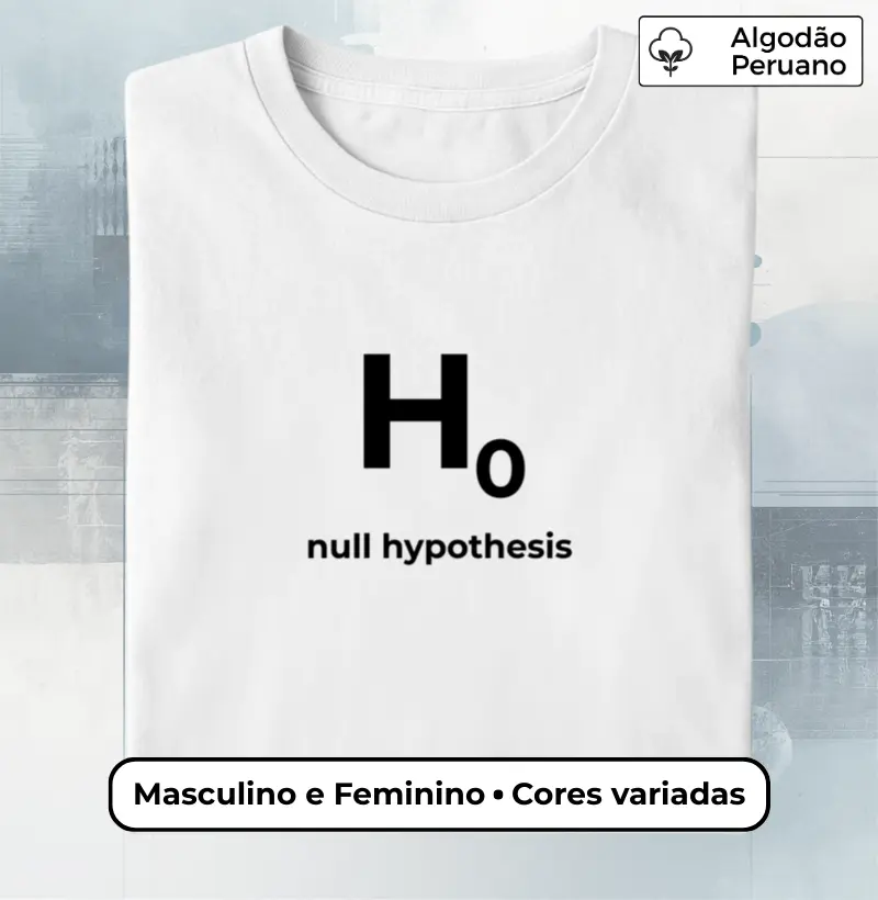 Camiseta H0 Essentials — A Base do Rigor Científico - Masculino e Feminino