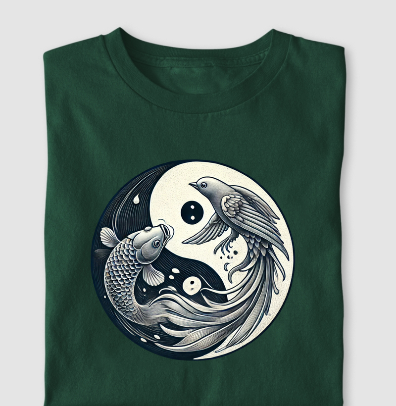Yin Yang o Peixe e o Pássaro Pb
