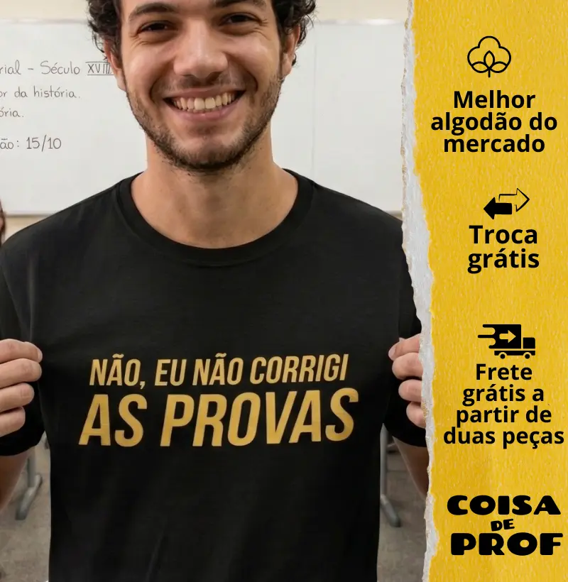 Camiseta Eu Não Corrigi As Provas