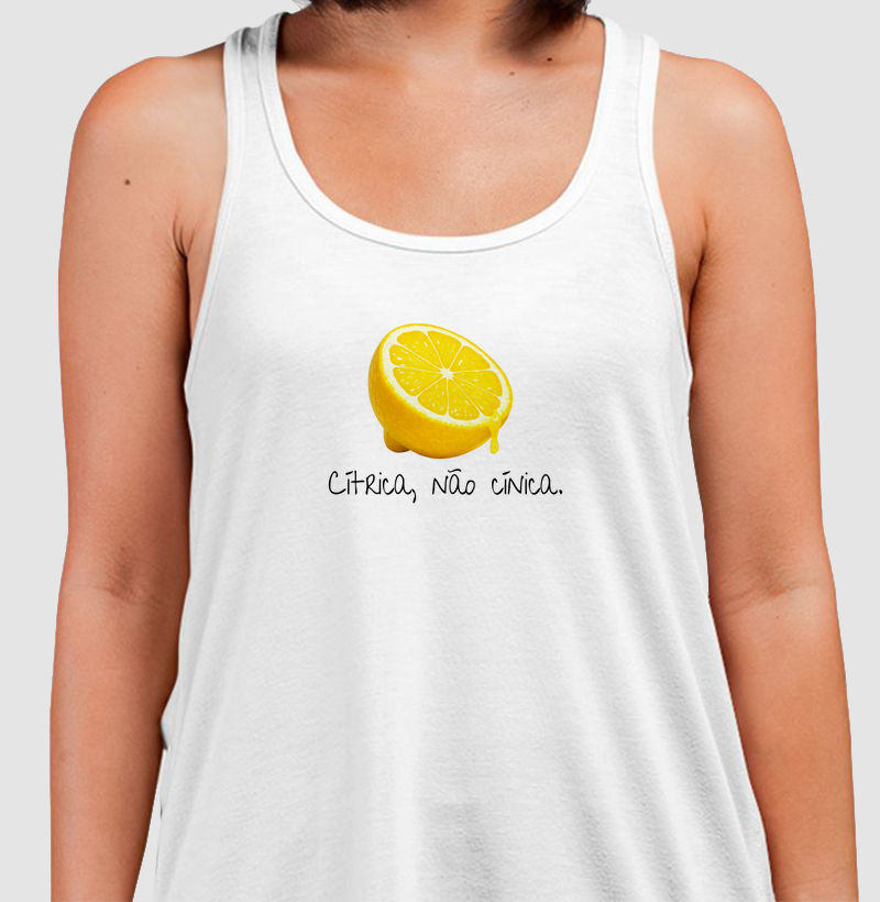 Cítrica, não cínica.