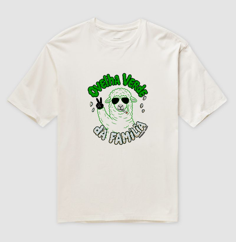 Ovelha Verde da Família Oversized