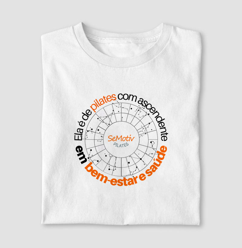 Ela é de pilates com ascendente em bem-estar e saúde