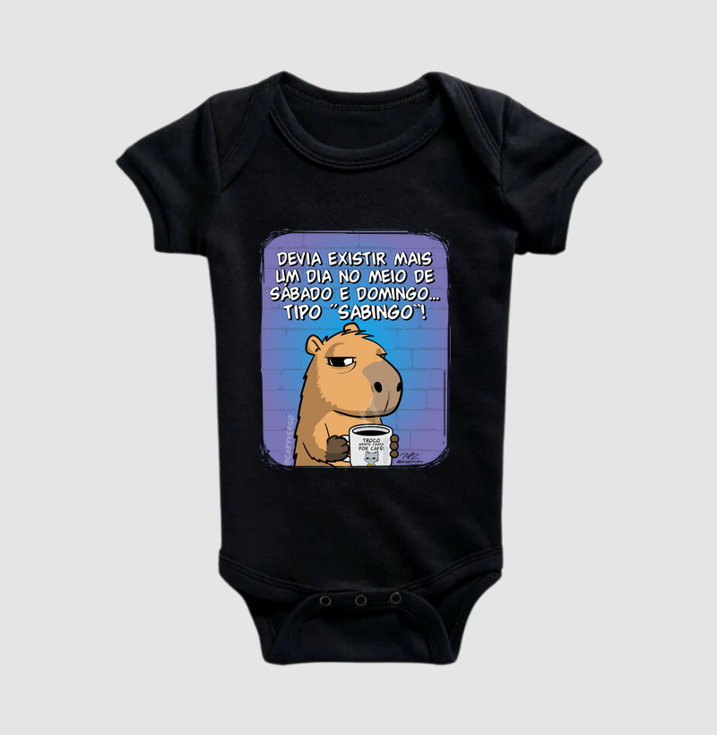 Camiseta Capivara Sabingo - Body Infantil