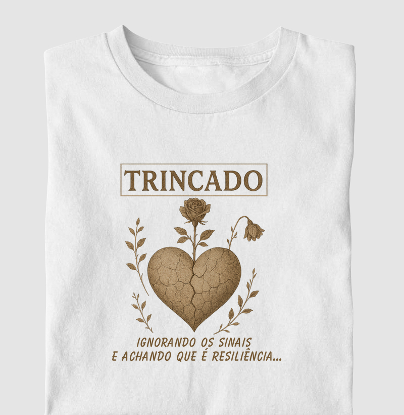 Trincado, ignorando os sinais e achando que é resiliência.