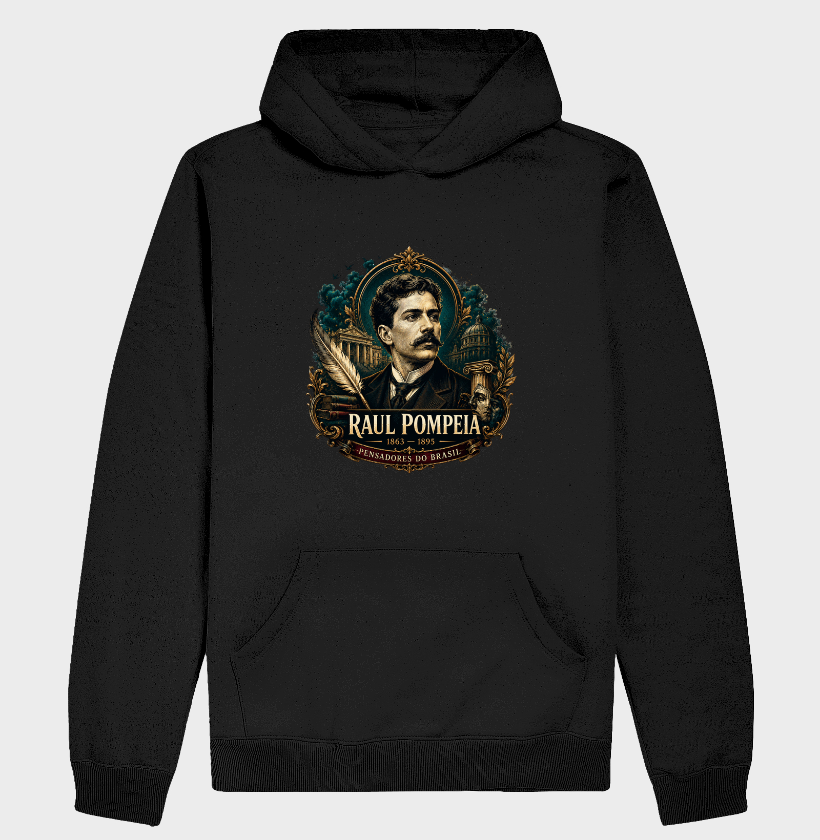 Camiseta Raul Pompeia - Pensadores do Brasil