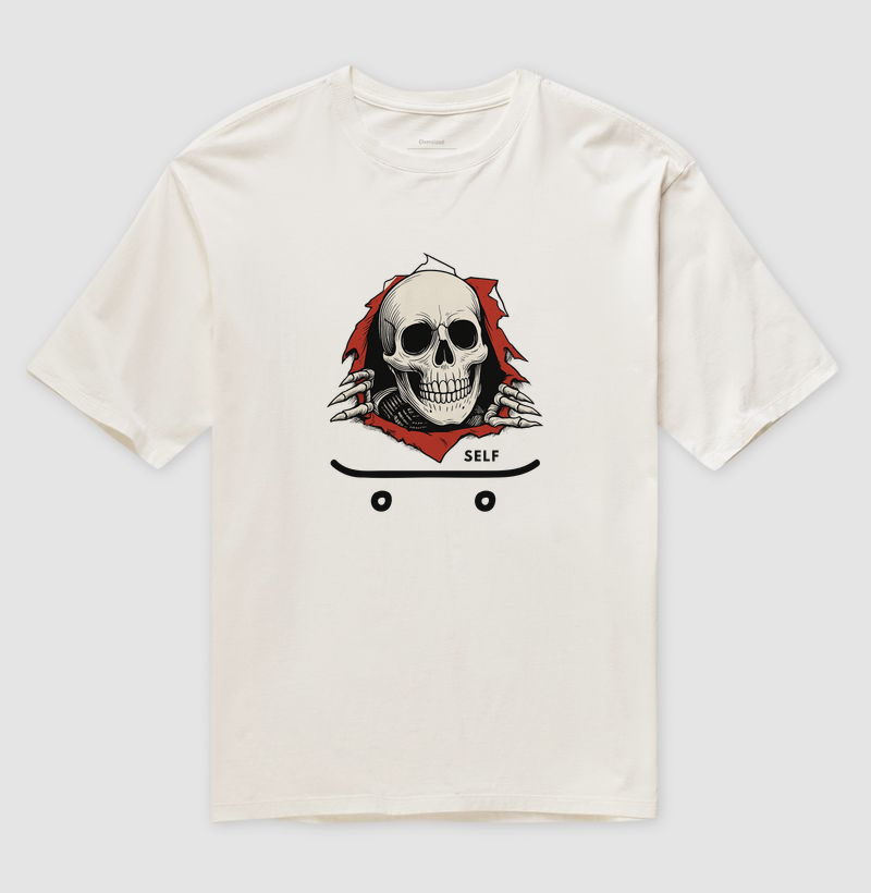 SKULL BREAK - Camiseta Oversized