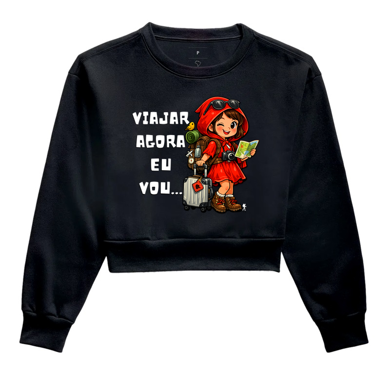 Camiseta - Viajar Agora Eu Vou - Chapeuzinho Viajante