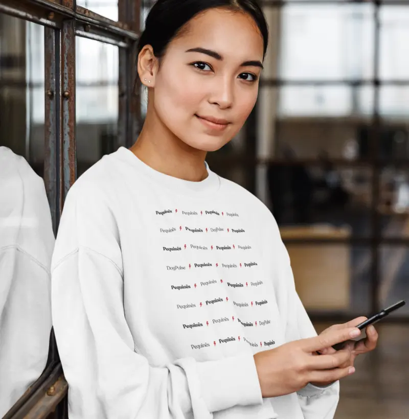 Cropped Moletom Dog Pulse Collection Ray of Light - Pequinês