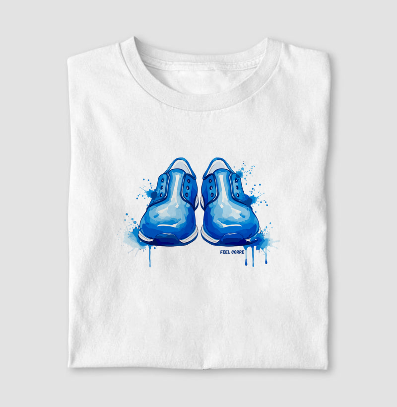 Tenis azul aquarela