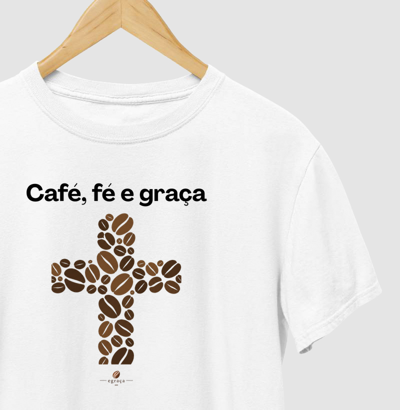 Camisetas Cruz grão de cafe 
