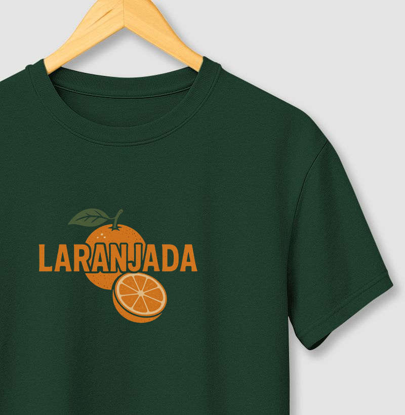 Camiseta Laranjada! Coleção Baianês. Masculina e Feminina.Algodão Premium