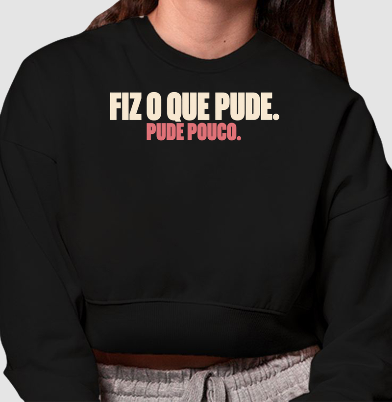 Fiz o que pude. Pude pouco.