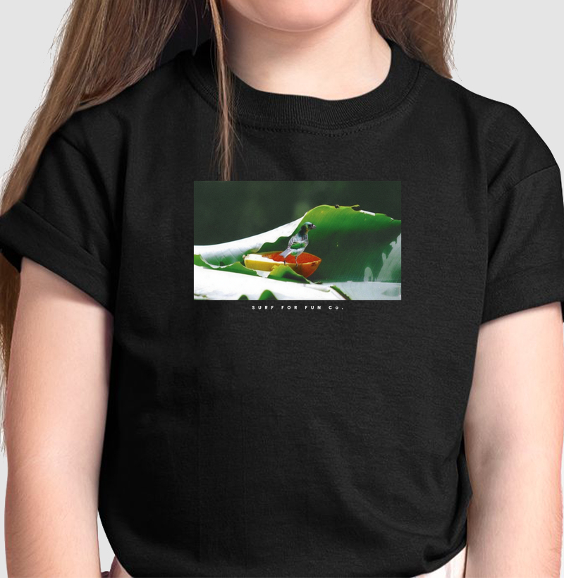 Onda de folha - Camiseta Infantil