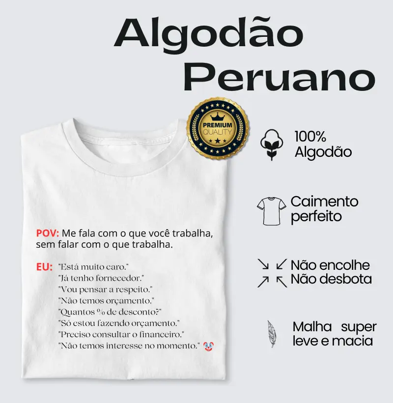 Sou Vendedor(a) - Algodão Peruano