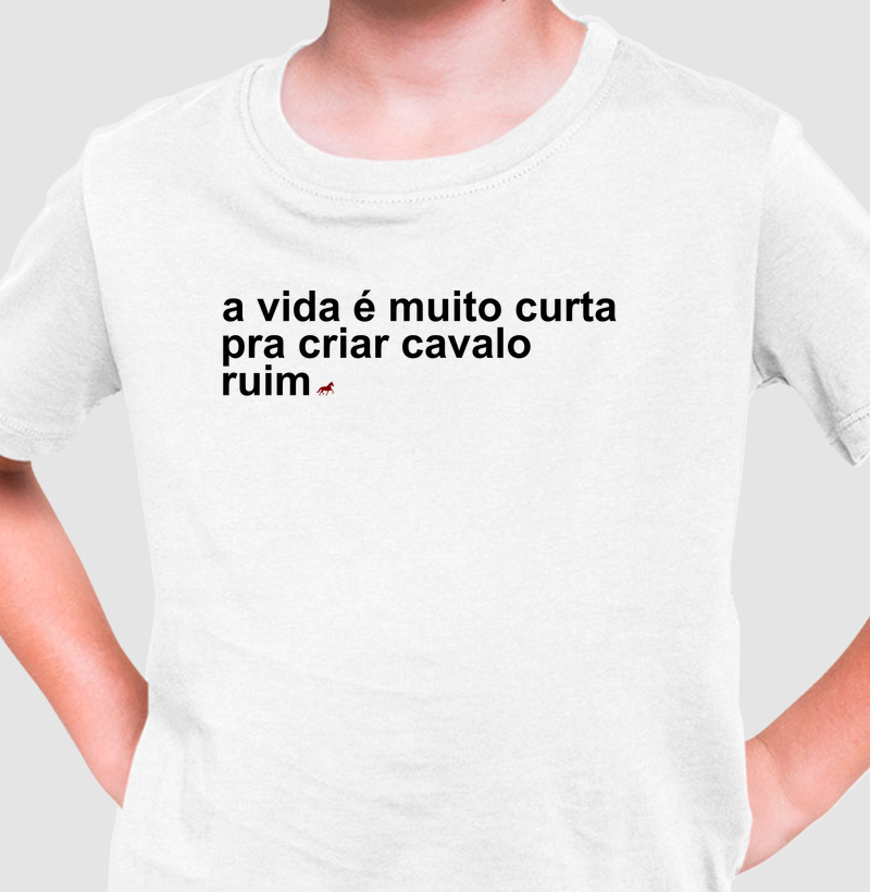 a vida é curta pra criar cavalo ruim