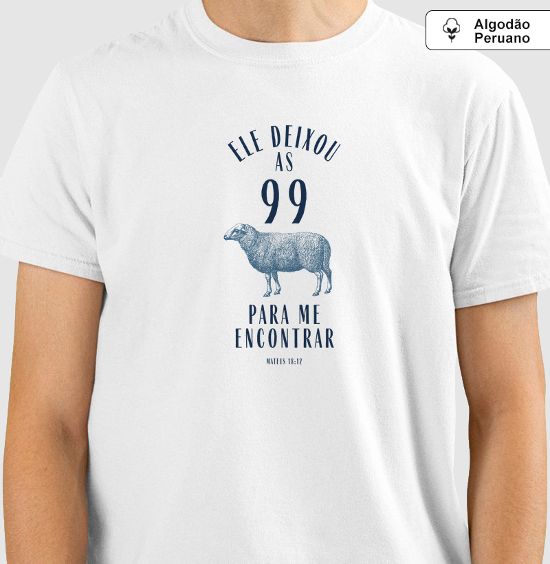 Camiseta Algodão Peruano 99 Ovelhas