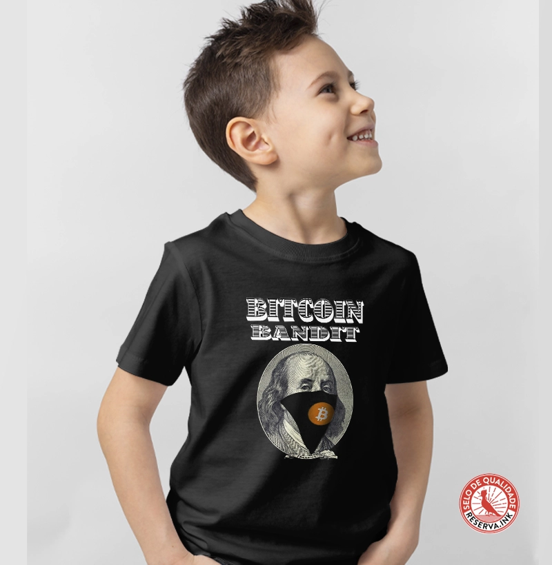 Camiseta Mini Bitcoin Bandit