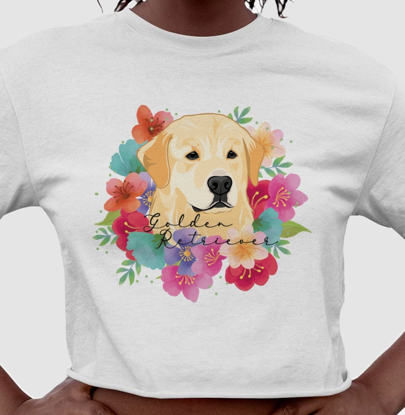 Golden Retriever Floral