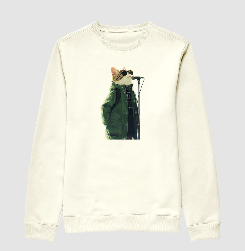 BRITPOP CAT - Suéter Moletom