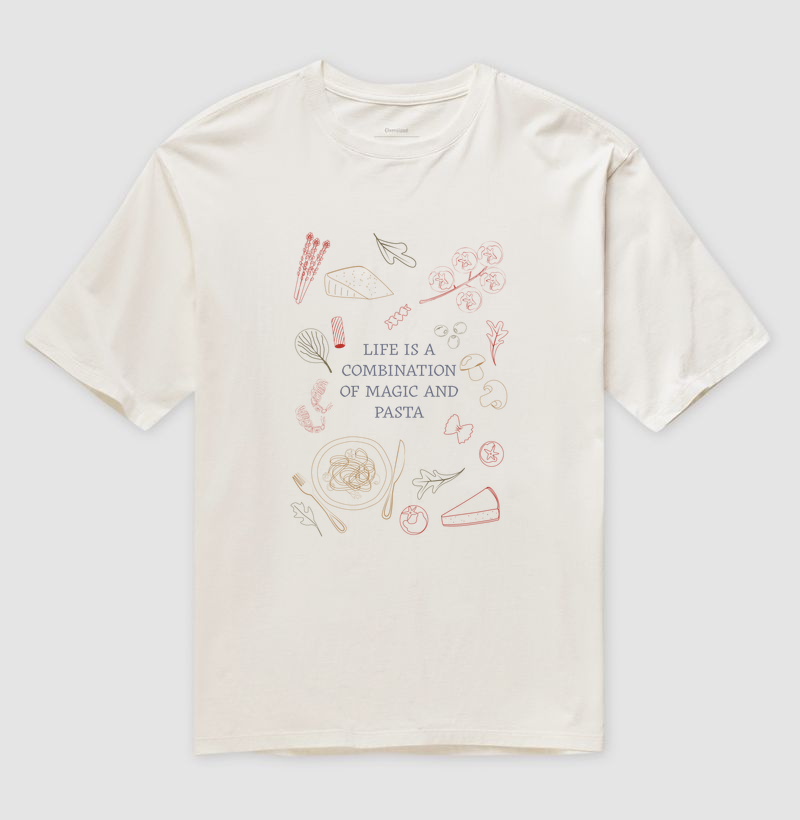 Camiseta Oversized Life Combination