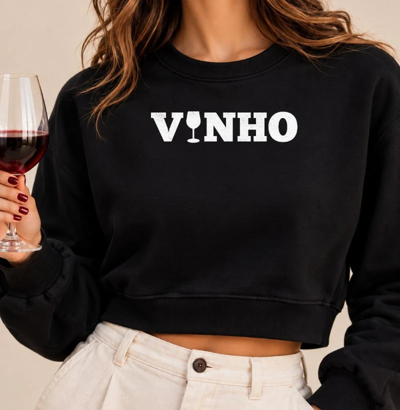 Cropped Moletom Vinho - Cropped Moletom