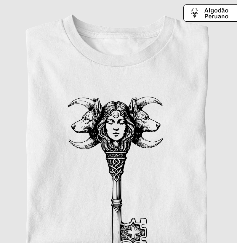 Chave de Hécate - Camiseta Algodão Peruano