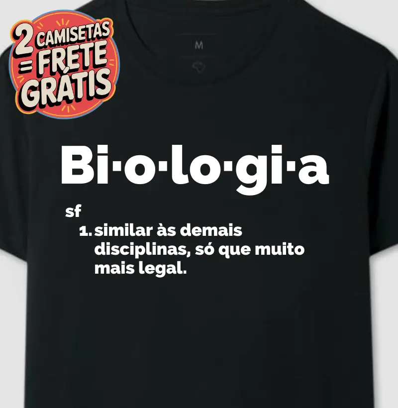 Camiseta Verbete Biologia