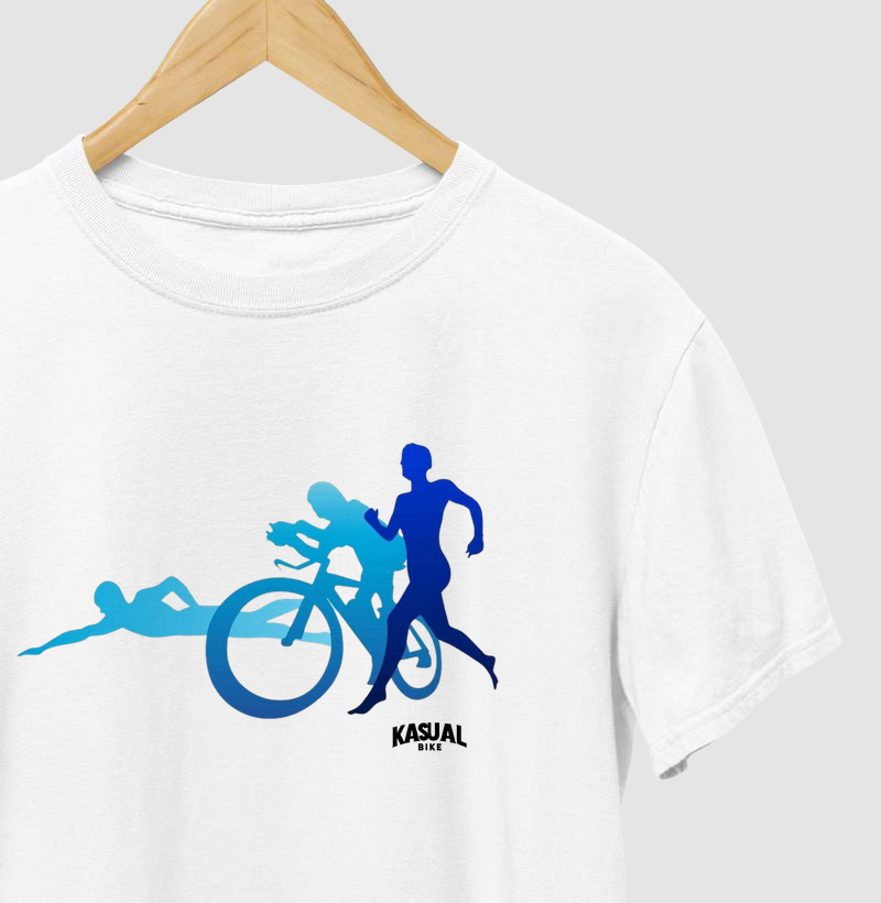 Camiseta - Nadar, Pedalar, Correr - DESAFIE-SE