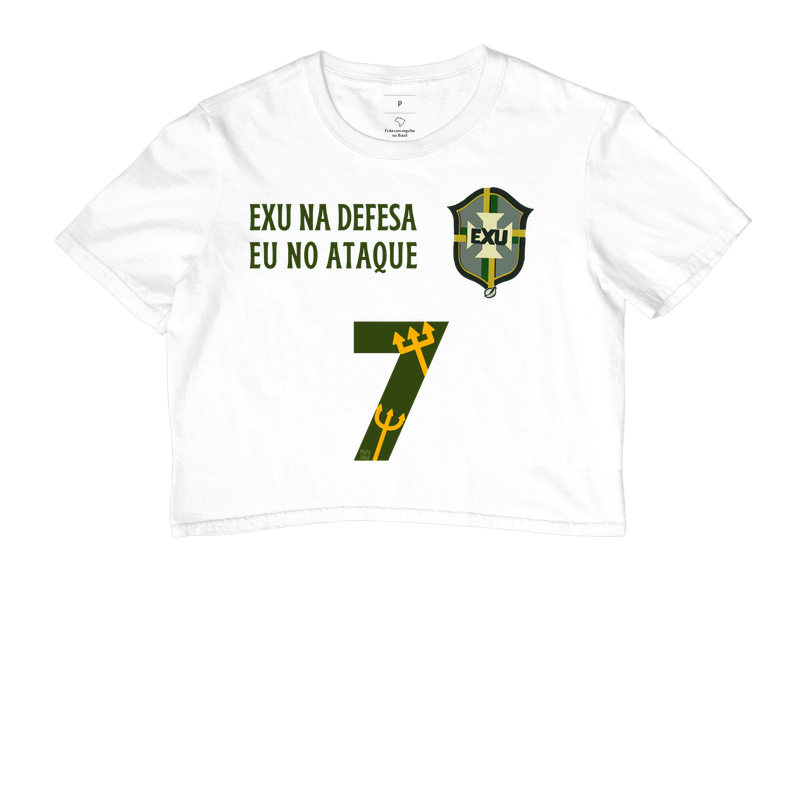 Cropeed Exu na Defesa Brasão 7 Amarelinha/Branca Maria Patuá 