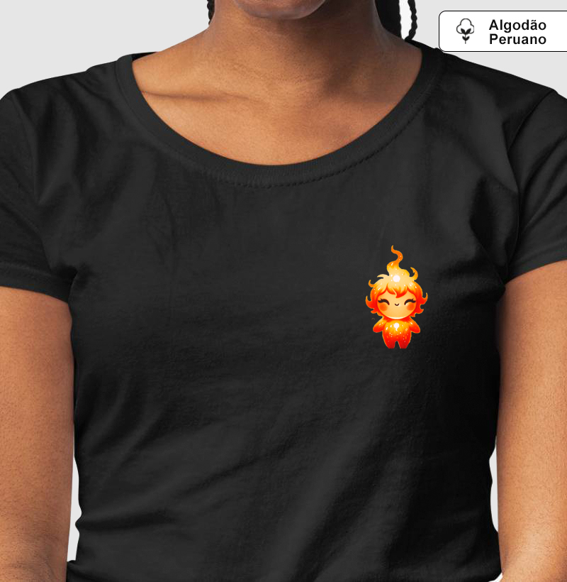 Camiseta Mini Duende de fogo