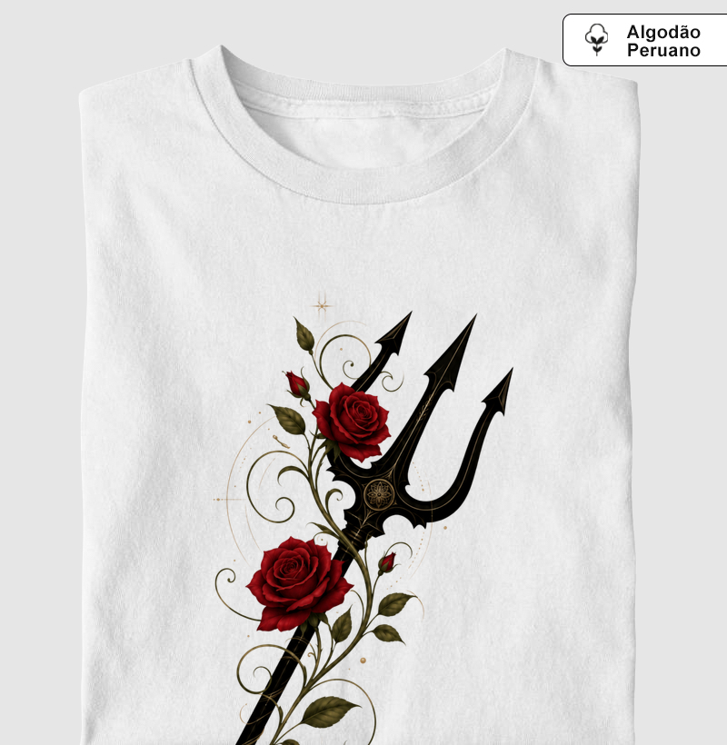Rosa Guardiã - Camiseta Algodão Peruano