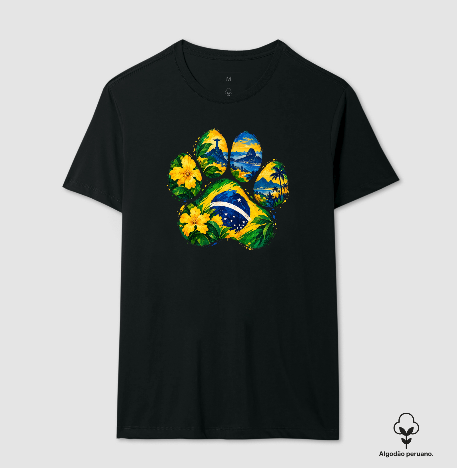 Pata Brasileira - Camiseta Algodão Peruano