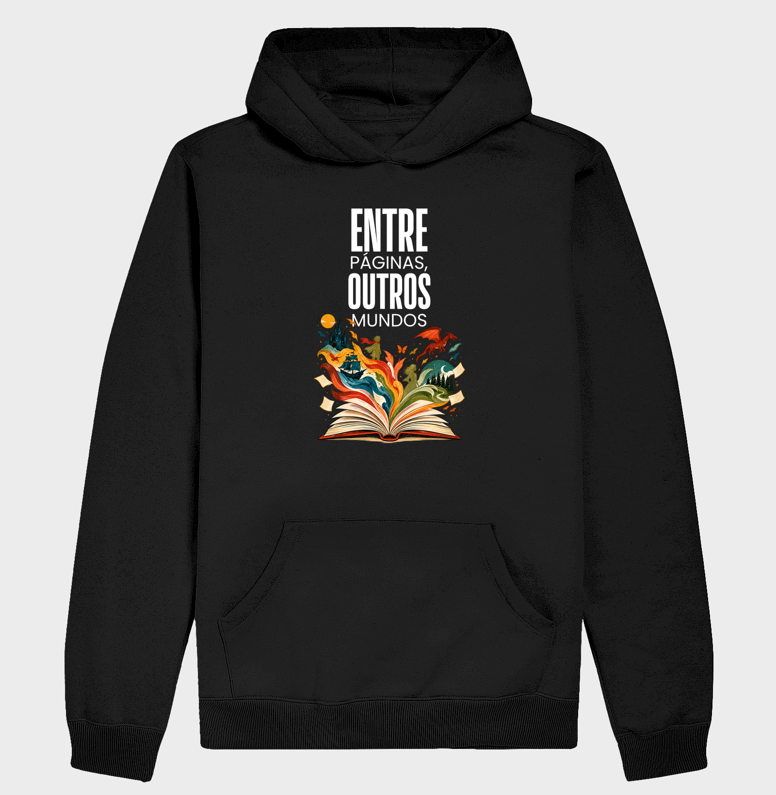 Mundos Entre Páginas - Hoodie Moletom