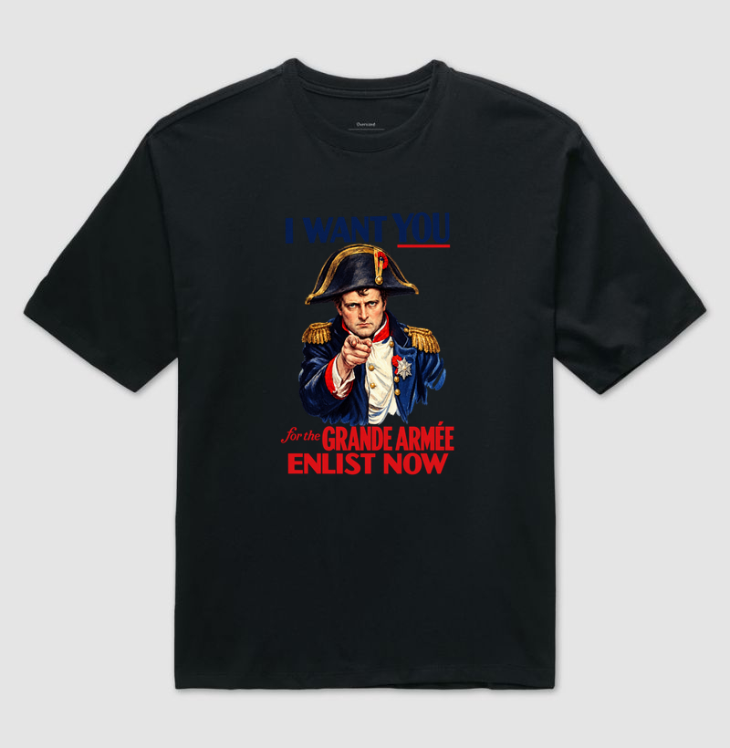 Napoleão Bonaparte – Grande Armée - Camiseta Oversized