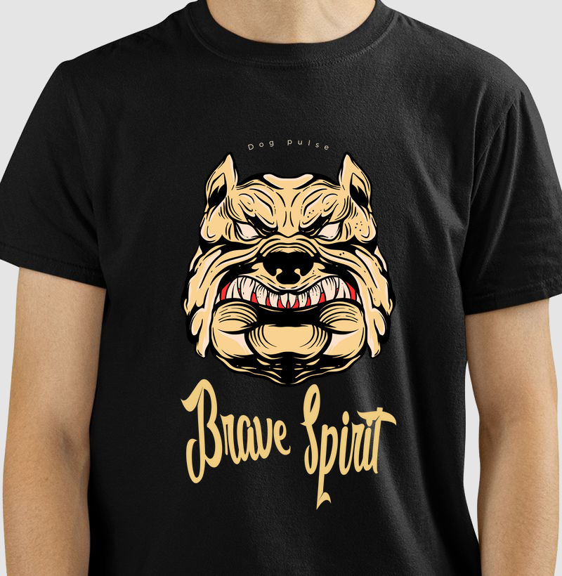 Camiseta Dog Pulse Brave Spirit