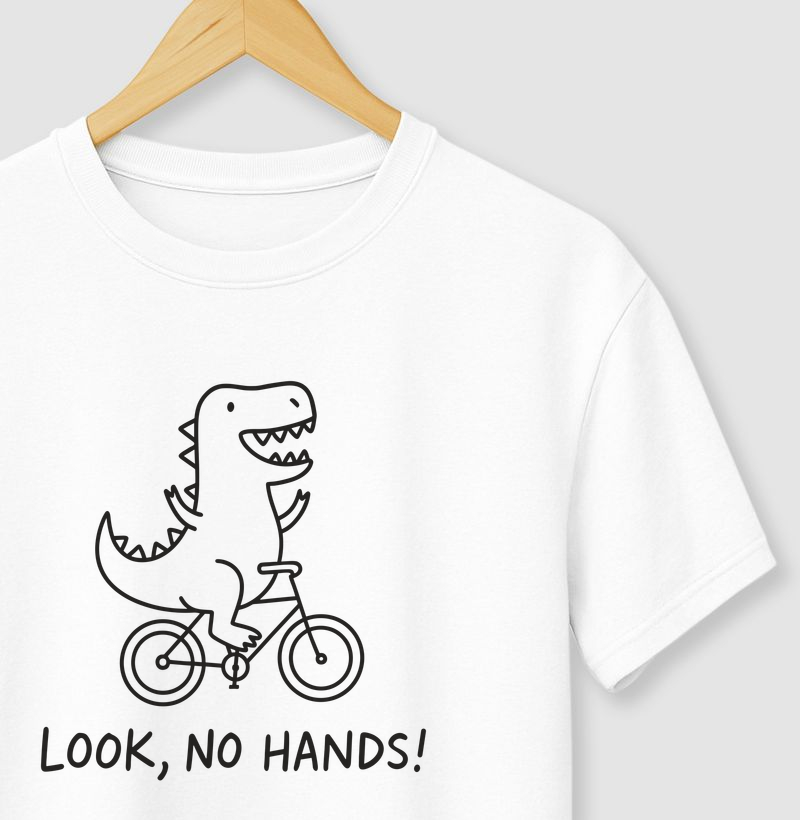 Camiseta T-Rex Sem Mãos