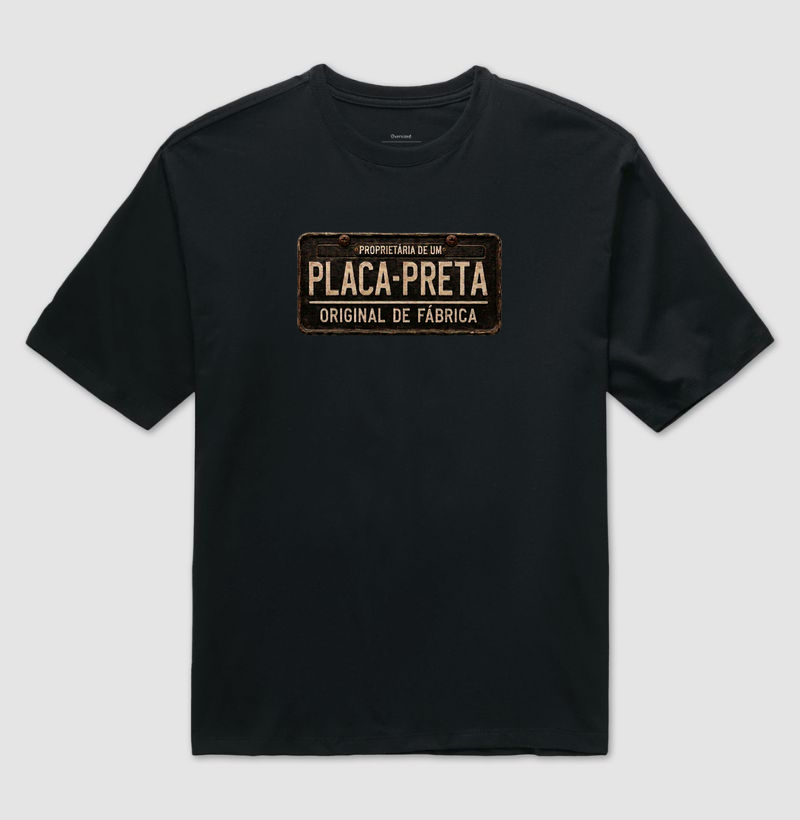 Proprietária | Placa Preta | Envelhecida